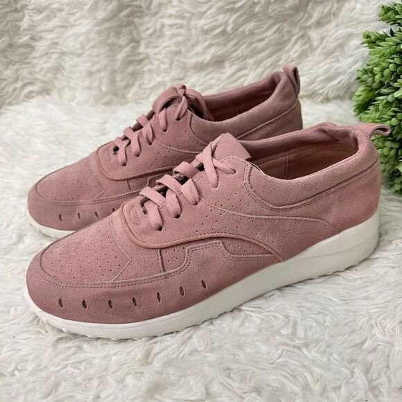 MATISSE "TOP NOTCH" Faux Suede LACE-UP Pink Sneakers  WOMEN'S SIZE 10 M - Picture 3 of 7